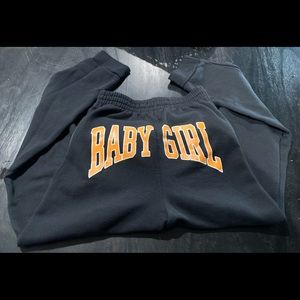 BABY GIRL SWEATPANTS!